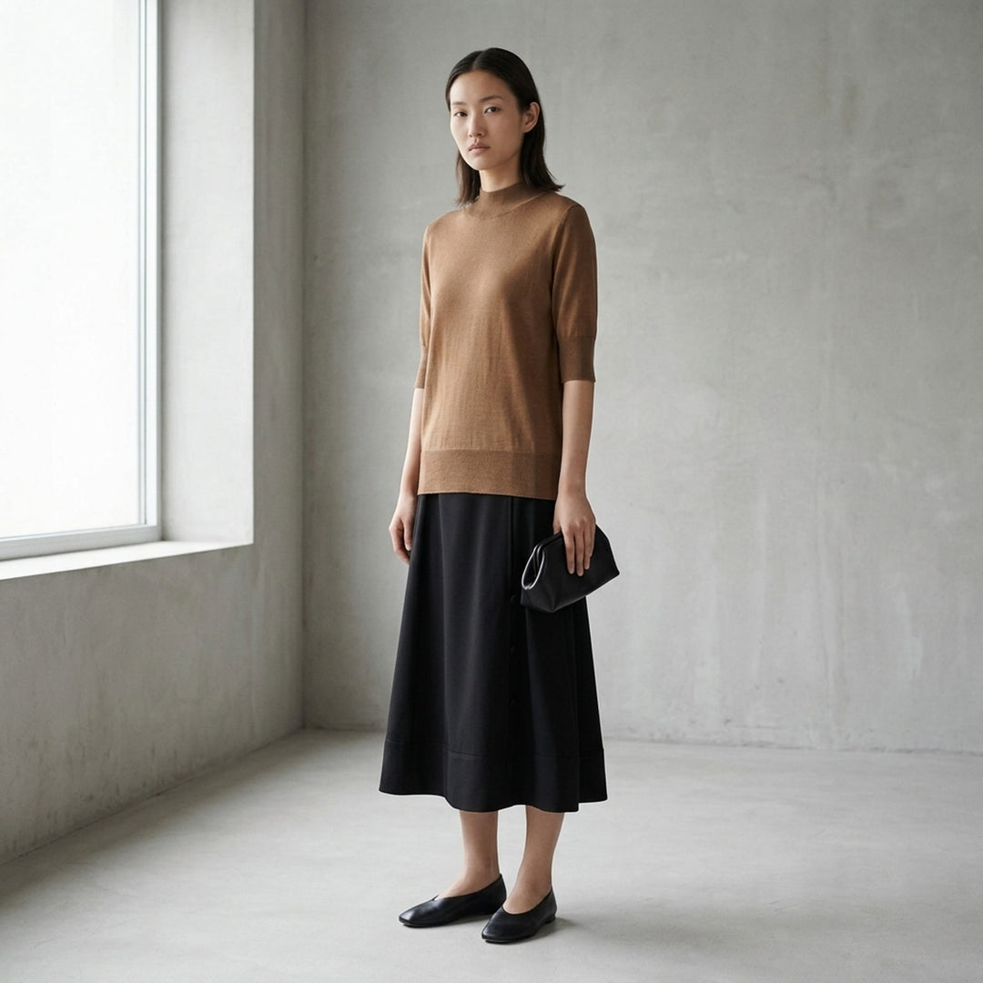 Superfine Cashmere Mock Neck Sweater | Jil Sander | Club21 - lifestyle
