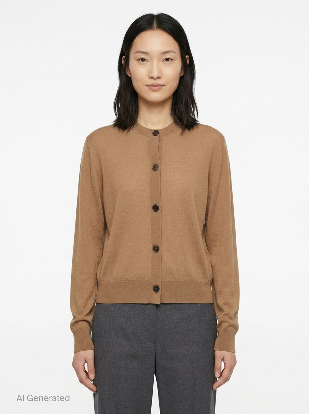 Superfine Long Sleeve Cardigan | Jil Sander | Club21 - front