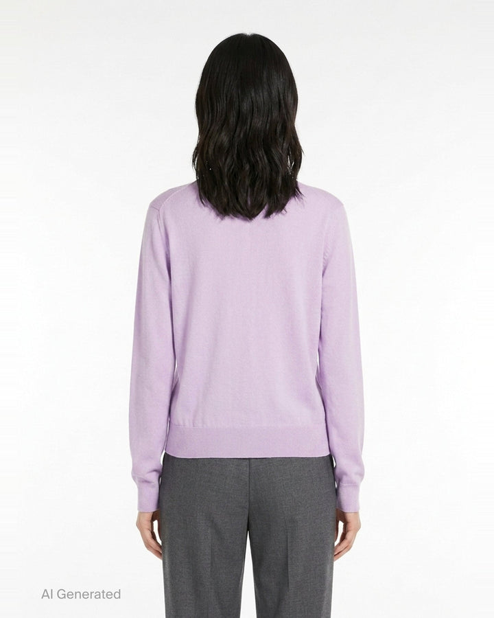 Superfine Long Sleeve Cardigan | Jil Sander | Club21 - back
