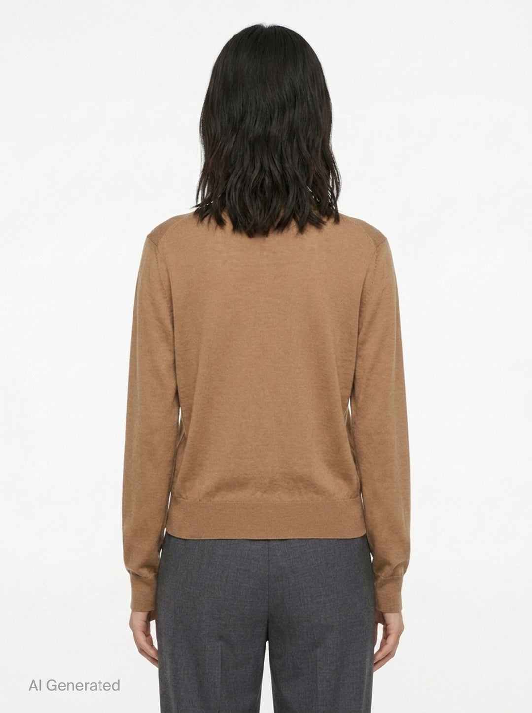 Superfine Long Sleeve Cardigan | Jil Sander | Club21 - back