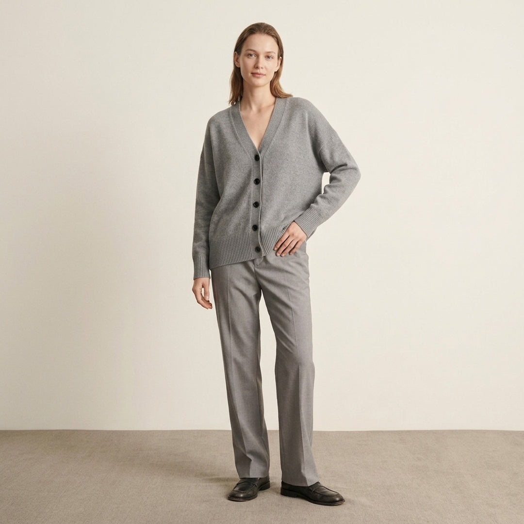 V-Neck Long Sleeve Cardigan | Jil Sander | Club21 - lifestyle