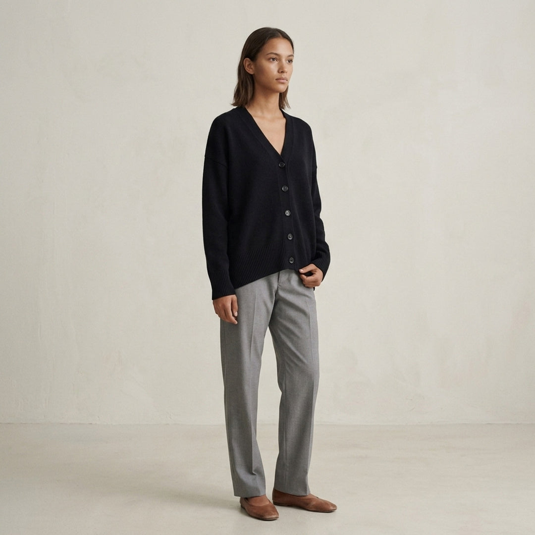 V-Neck Long Sleeve Cardigan | Jil Sander | Club21 - lifestyle