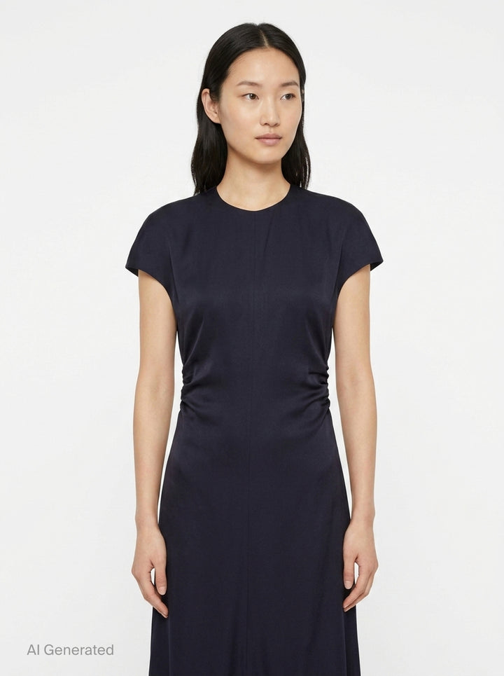 Viscose Sablé Envers Gown | Jil Sander | Club21 - front