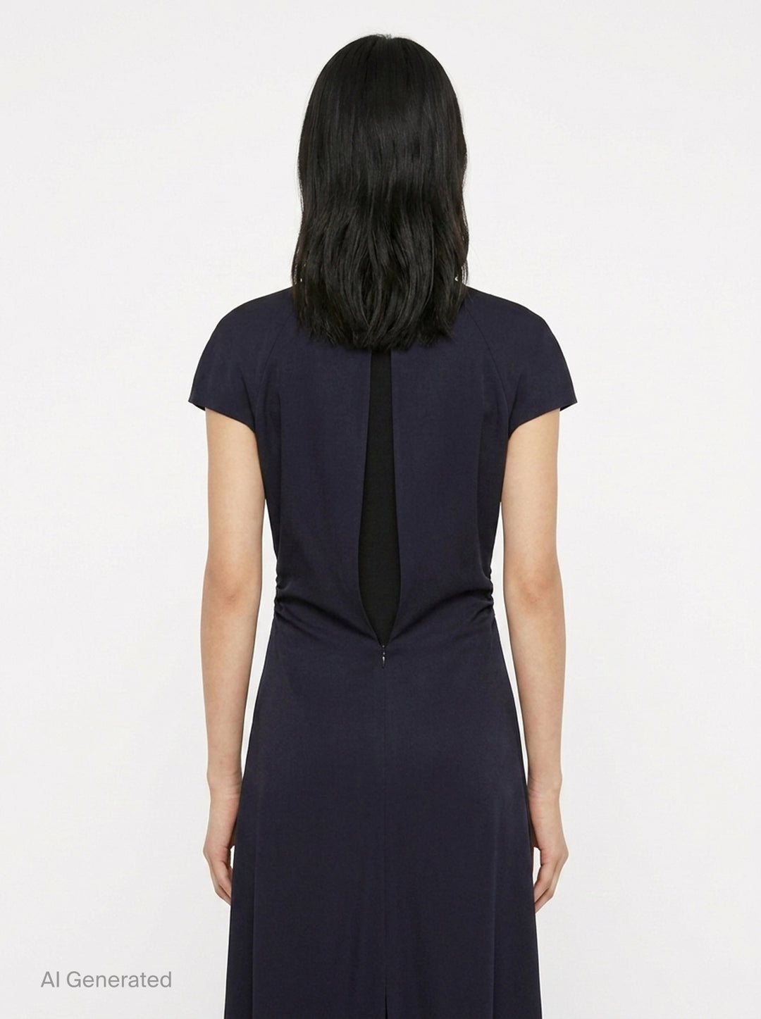 Viscose Sablé Envers Gown | Jil Sander | Club21 - back