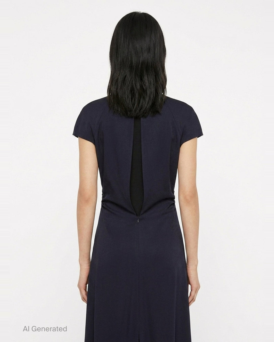 Viscose Sablé Envers Gown | Jil Sander | Club21 - back