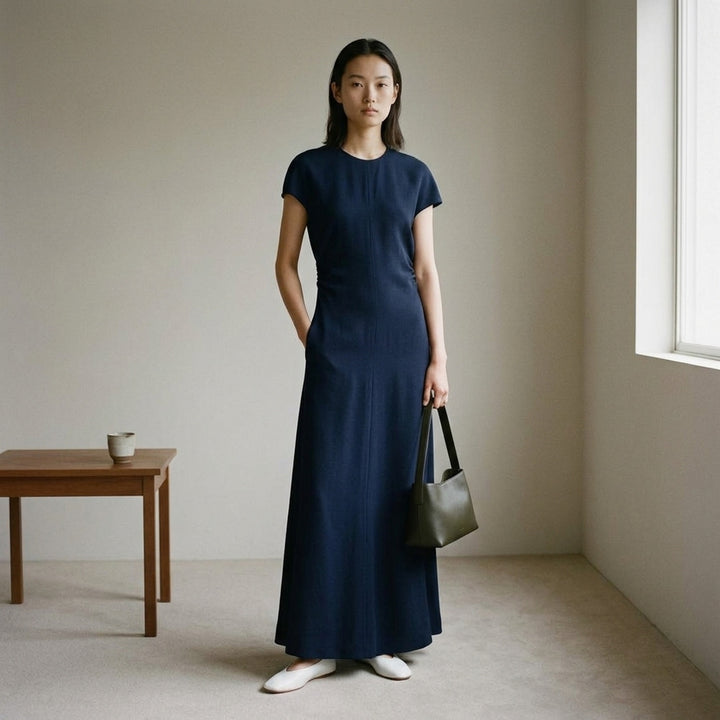 Viscose Sablé Envers Gown | Jil Sander | Club21 - lifestyle