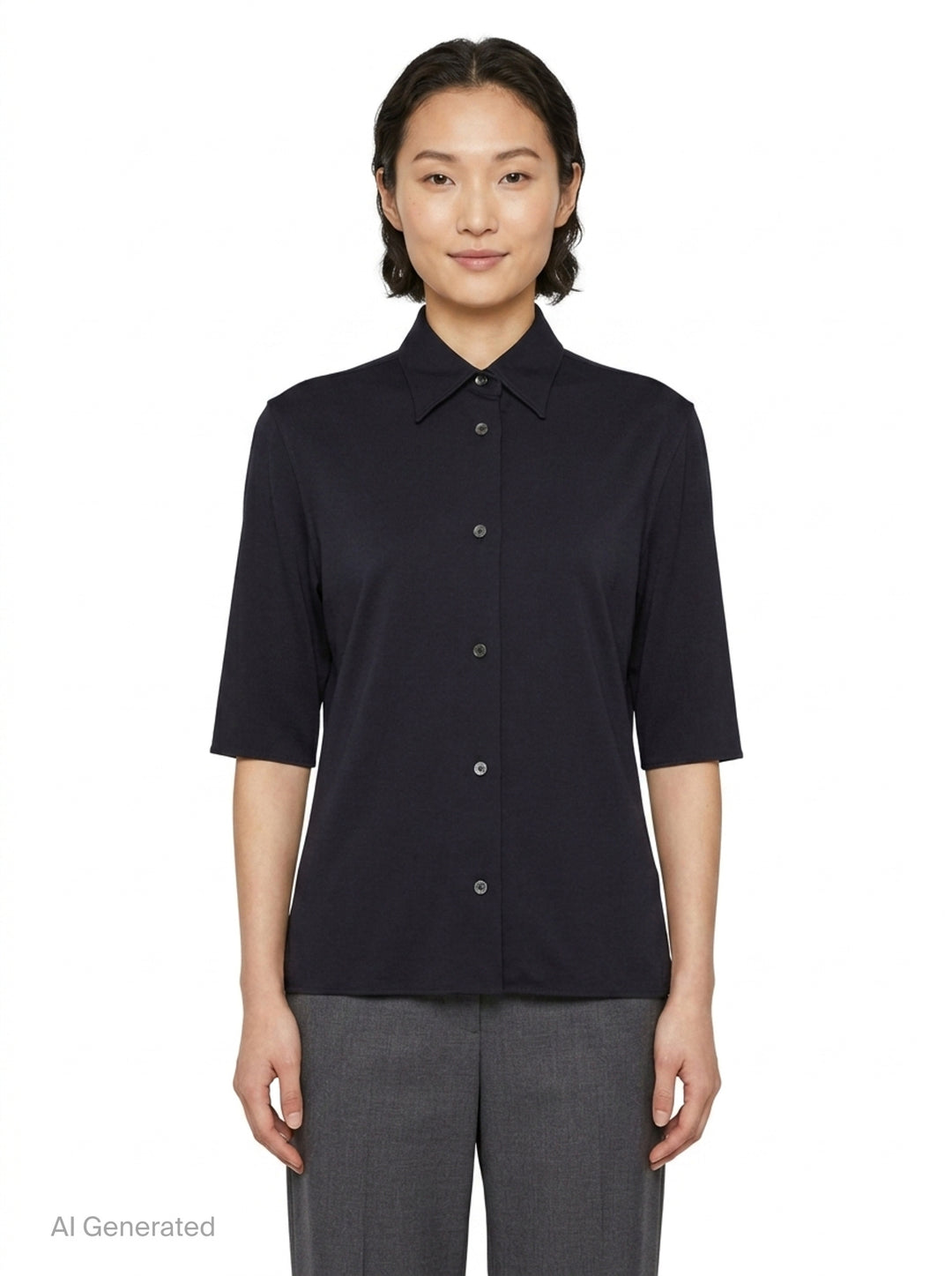 Viscose Sablé Envers Shirt | Jil Sander | Club21 - front