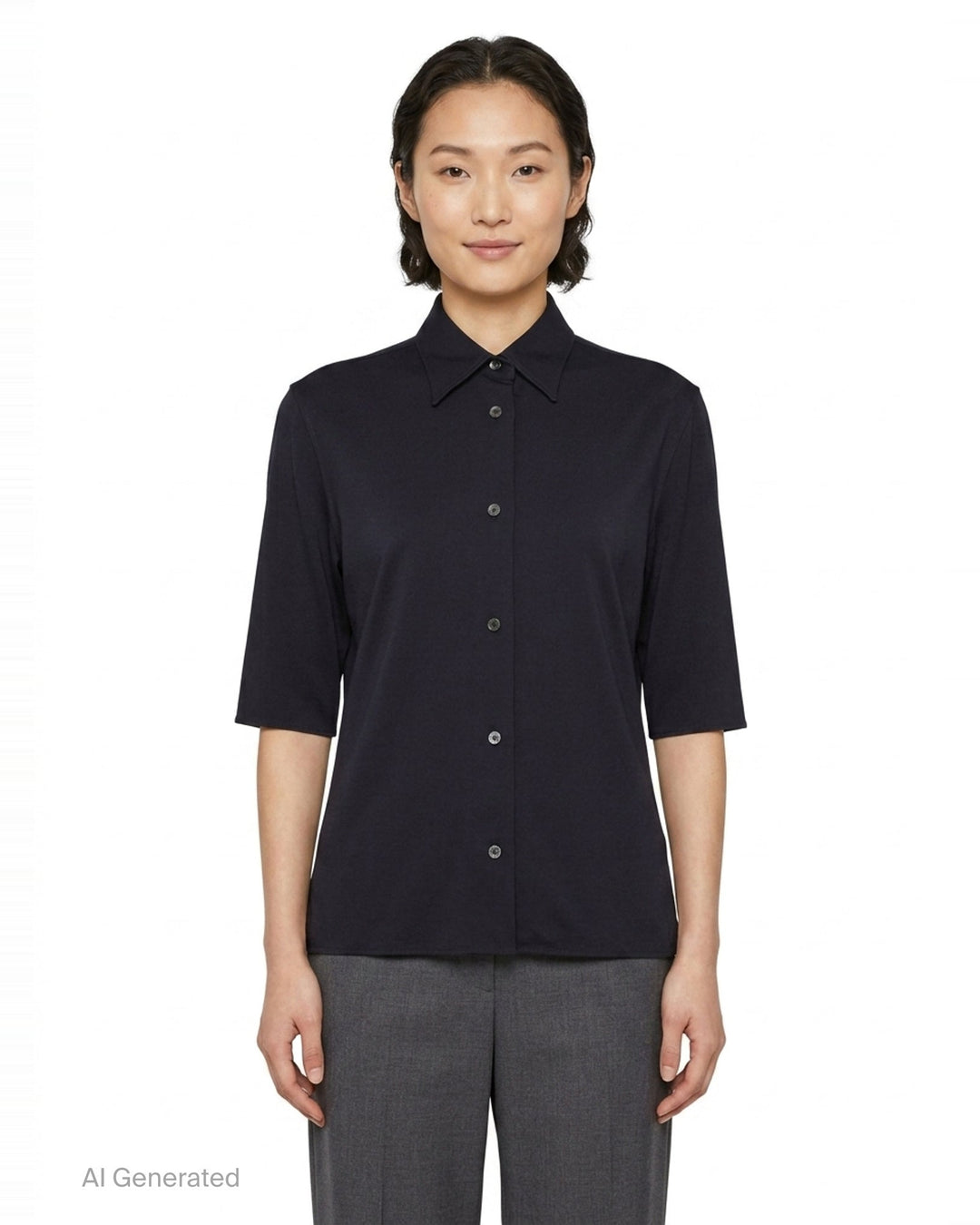 Viscose Sablé Envers Shirt | Jil Sander | Club21 - front