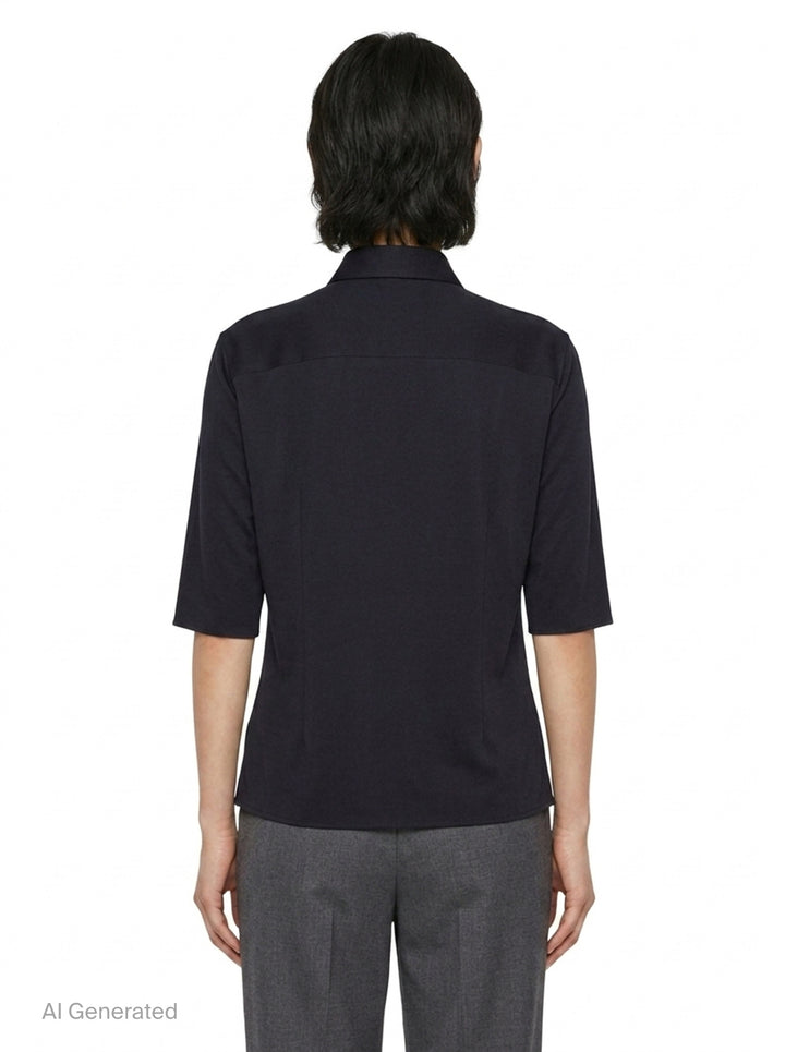 Viscose Sablé Envers Shirt | Jil Sander | Club21 - back