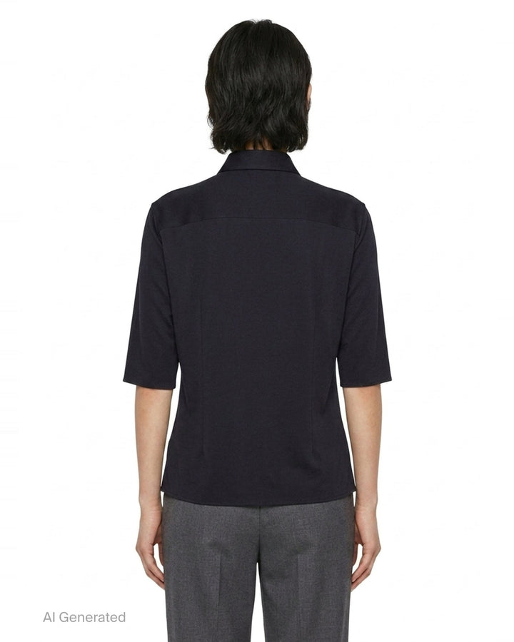 Viscose Sablé Envers Shirt | Jil Sander | Club21 - back