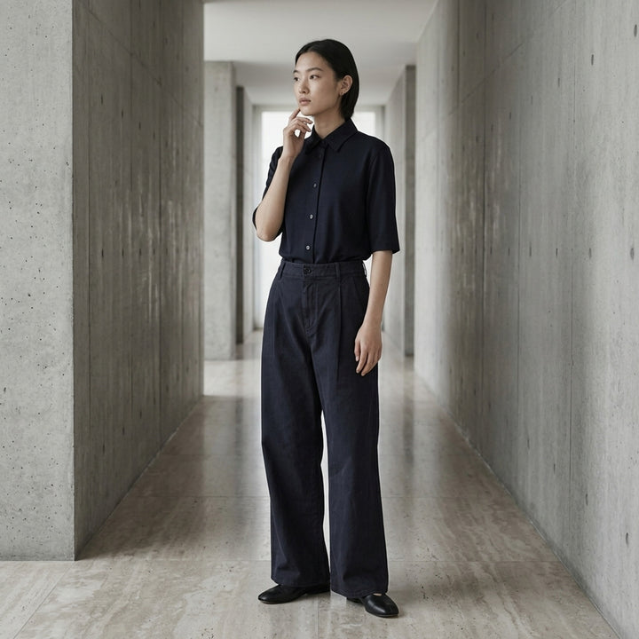 Viscose Sablé Envers Shirt | Jil Sander | Club21 - lifestyle