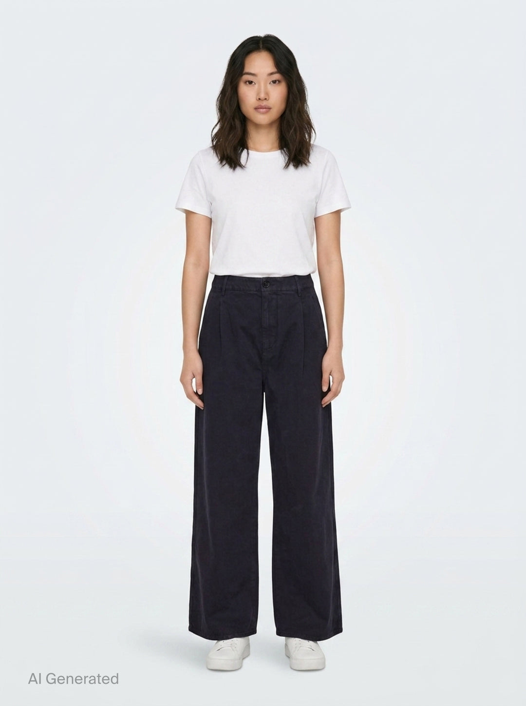 Wide Leg Cotton Trousers | Jil Sander | Club21 - front