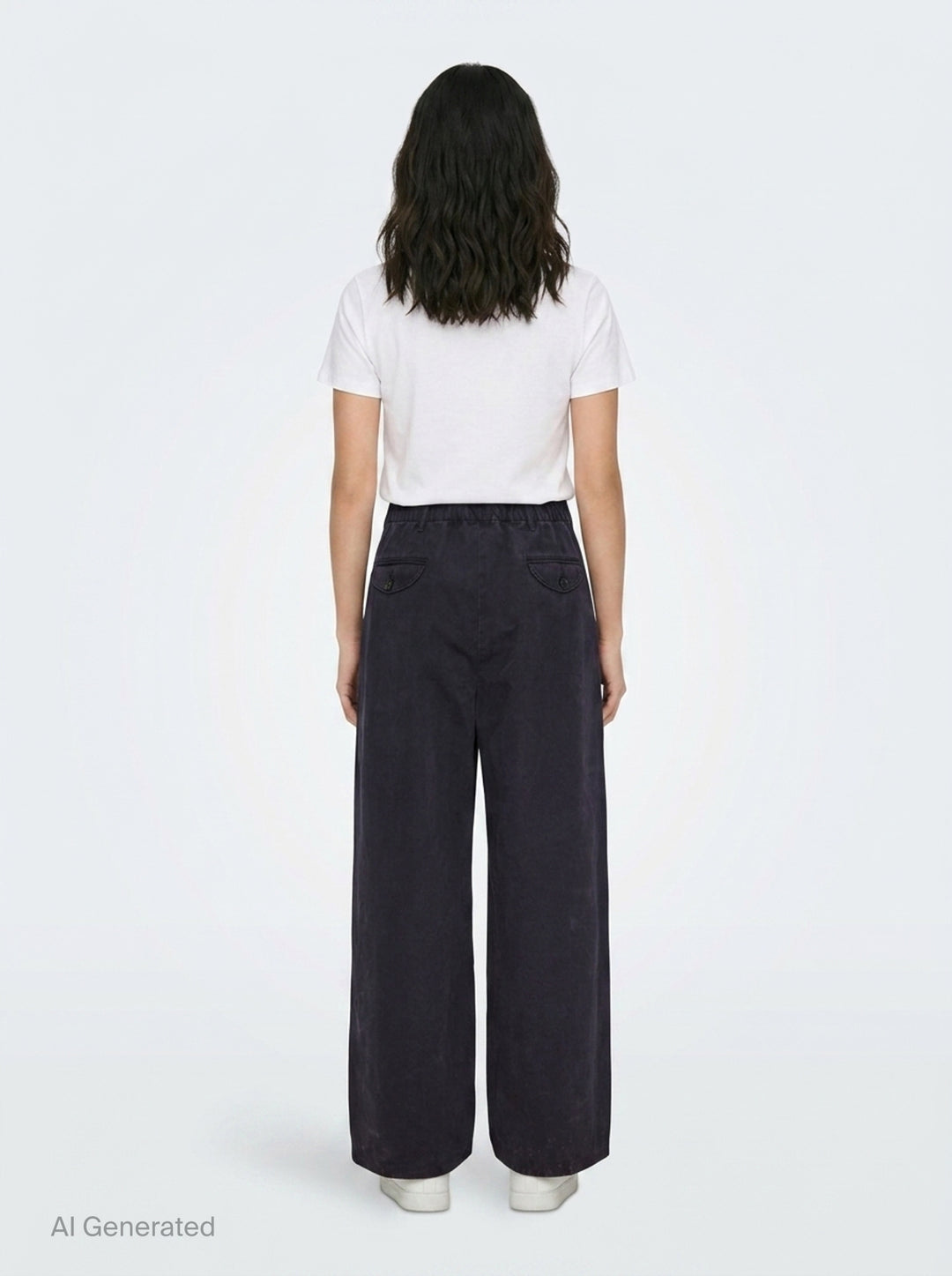 Wide Leg Cotton Trousers | Jil Sander | Club21 - back