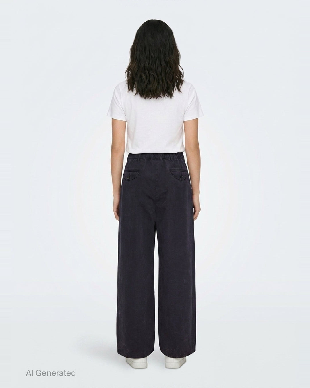 Wide Leg Cotton Trousers | Jil Sander | Club21 - back