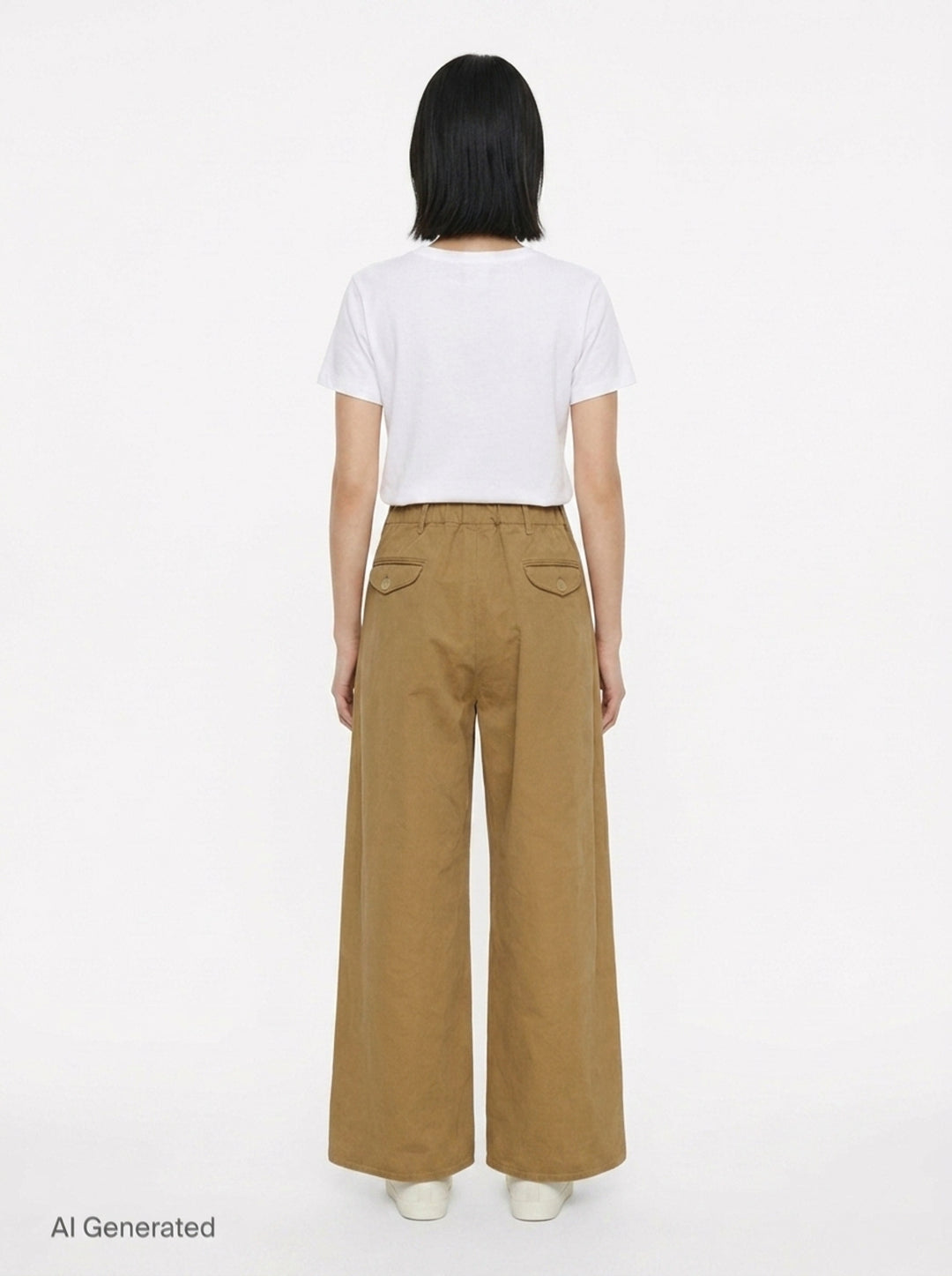Wide Leg Cotton Trousers | Jil Sander | Club21 - back