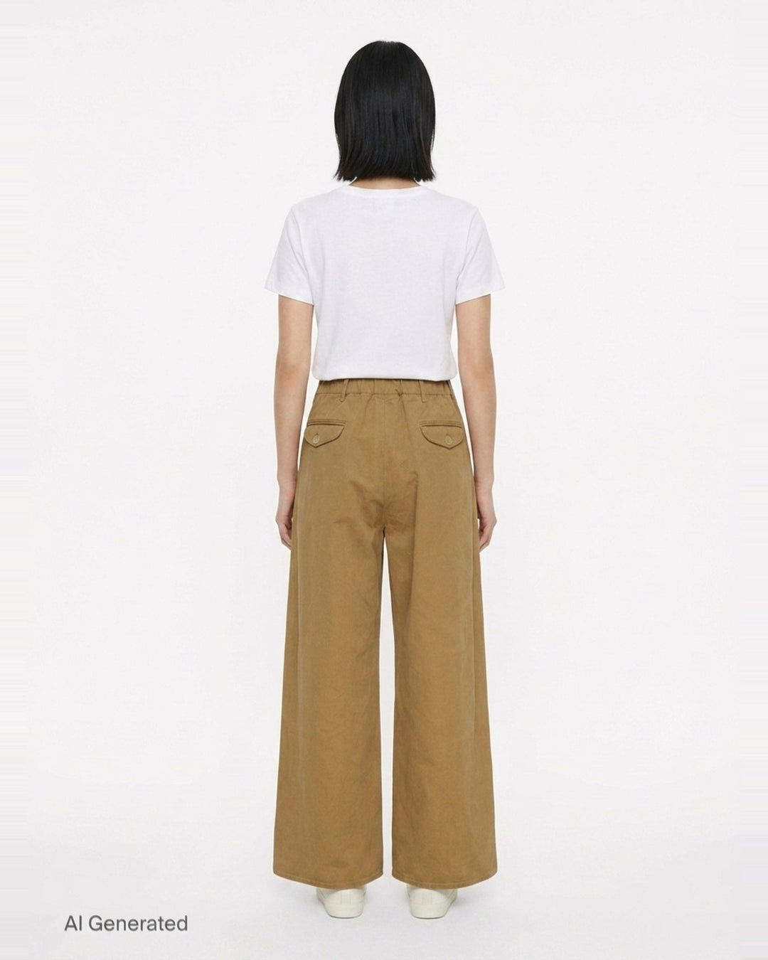 Wide Leg Cotton Trousers | Jil Sander | Club21 - back