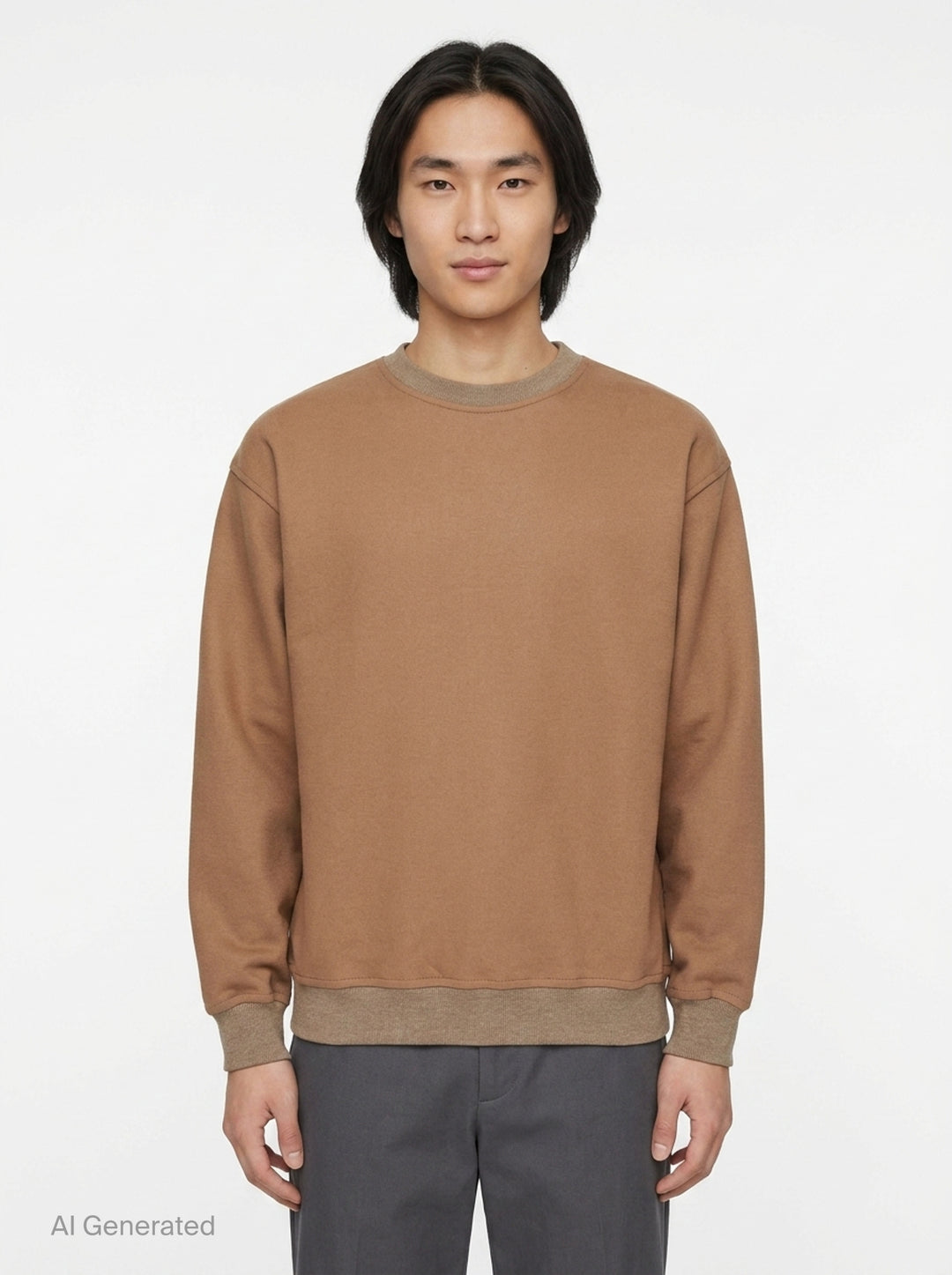 Wool Melton Long Sleeve Sweatshirt | Jil Sander | Club21 - front