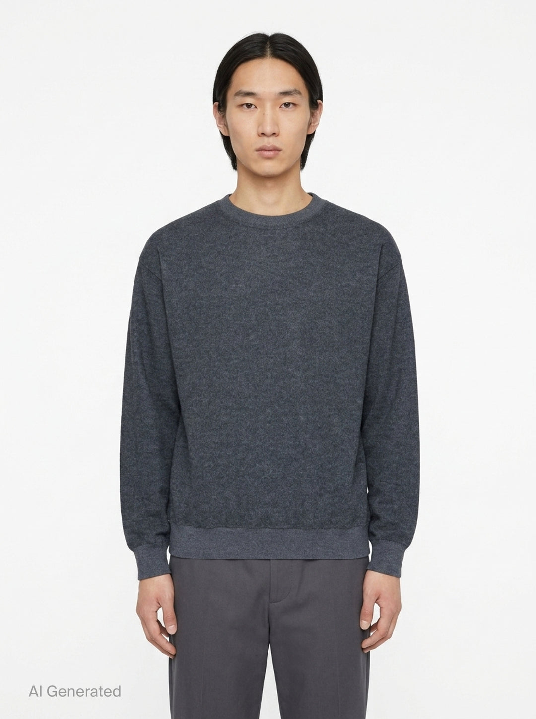 Wool Melton Long Sleeve Sweatshirt | Jil Sander | Club21 - front