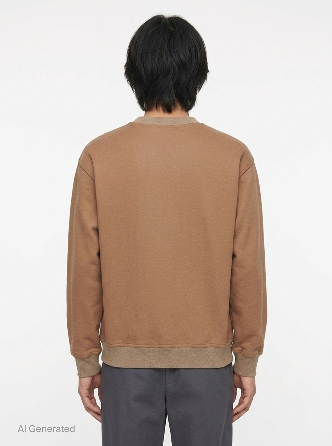 Wool Melton Long Sleeve Sweatshirt | Jil Sander | Club21 - back