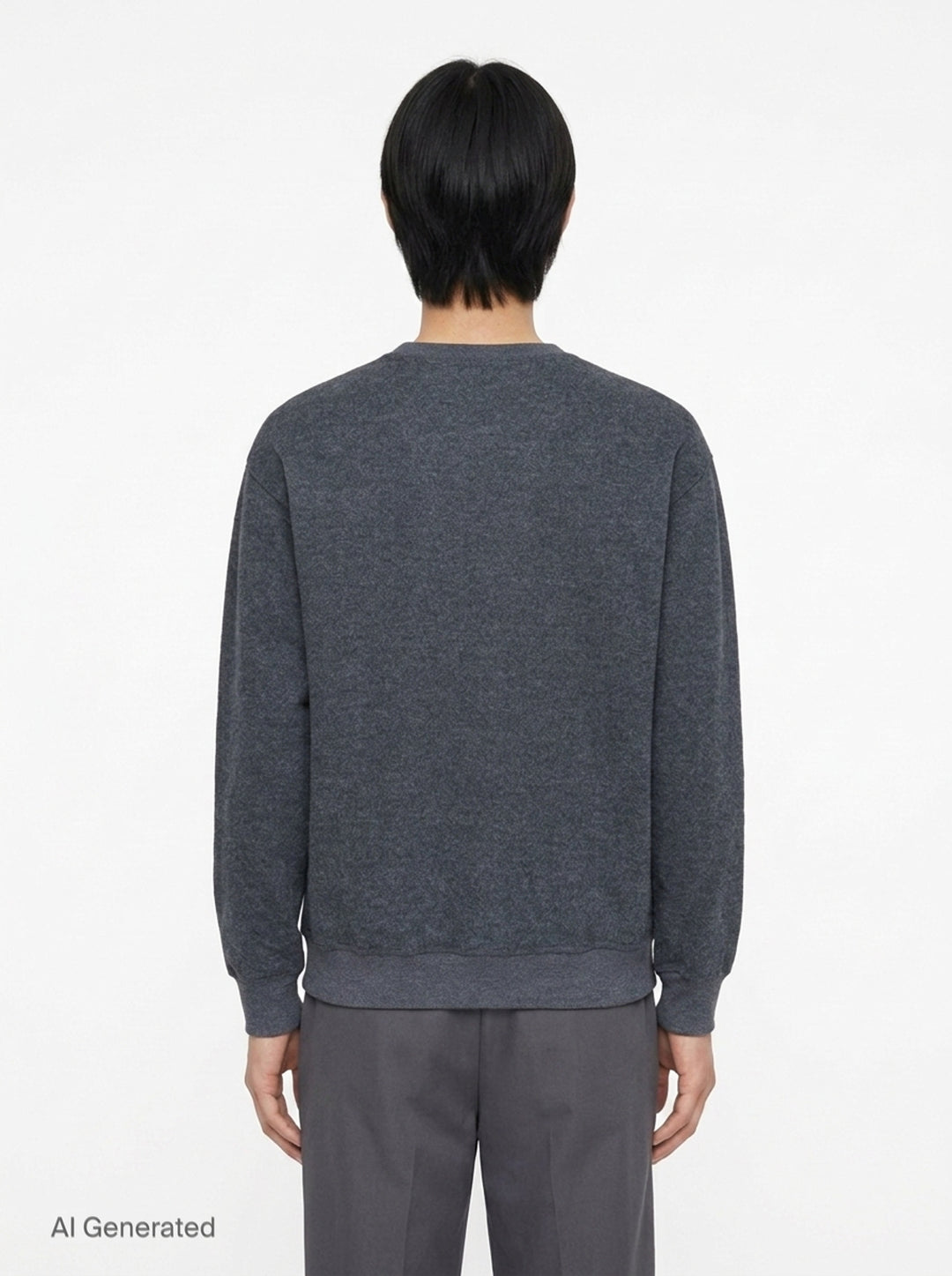 Wool Melton Long Sleeve Sweatshirt | Jil Sander | Club21 - back