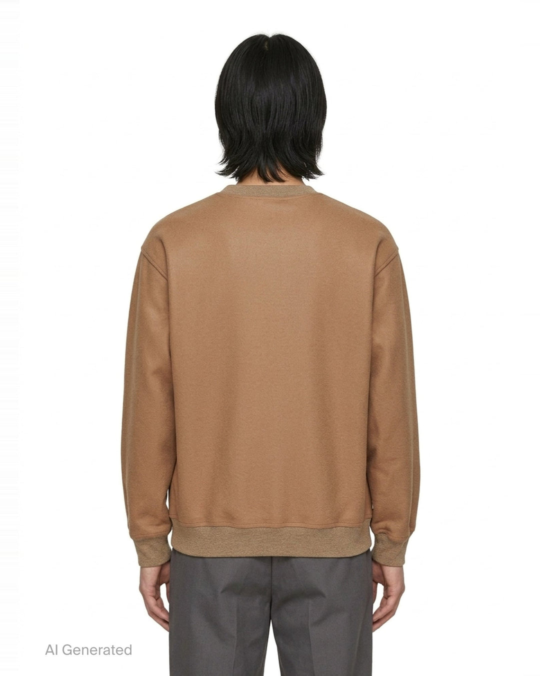 Wool Melton Long Sleeve Sweatshirt | Jil Sander | Club21 - back