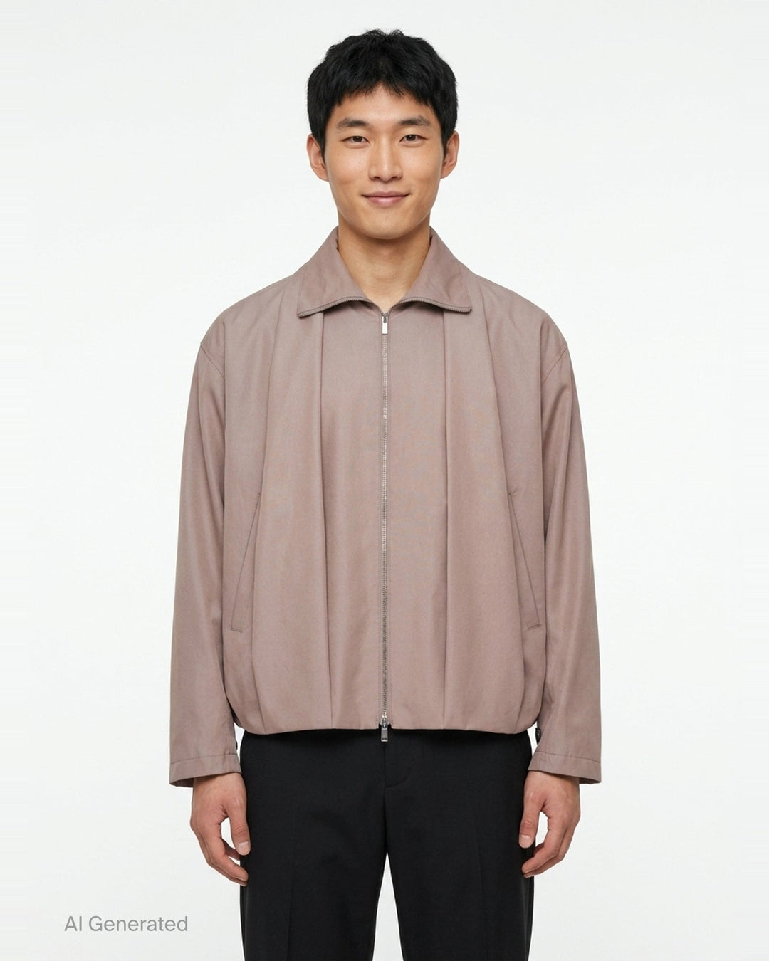 Shawl Collar Blouson Jacket | JiyongKim | Club21 - front