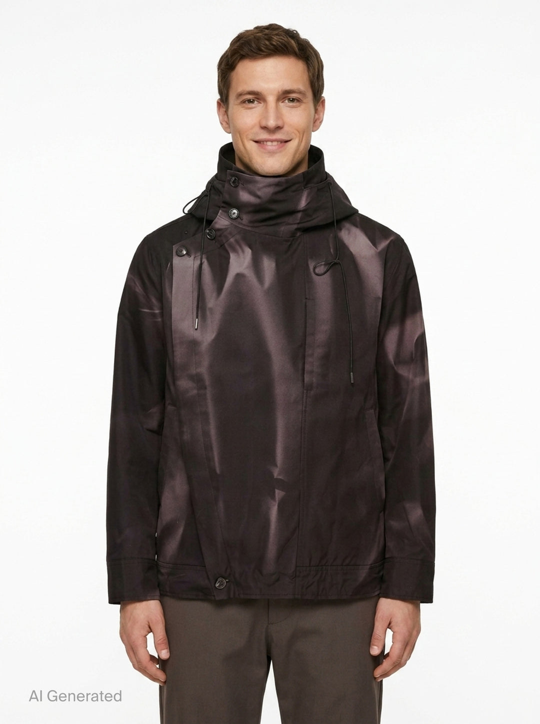 Sun-Bleached Asymmetric Front Blouson | JiyongKim | Club21 - front