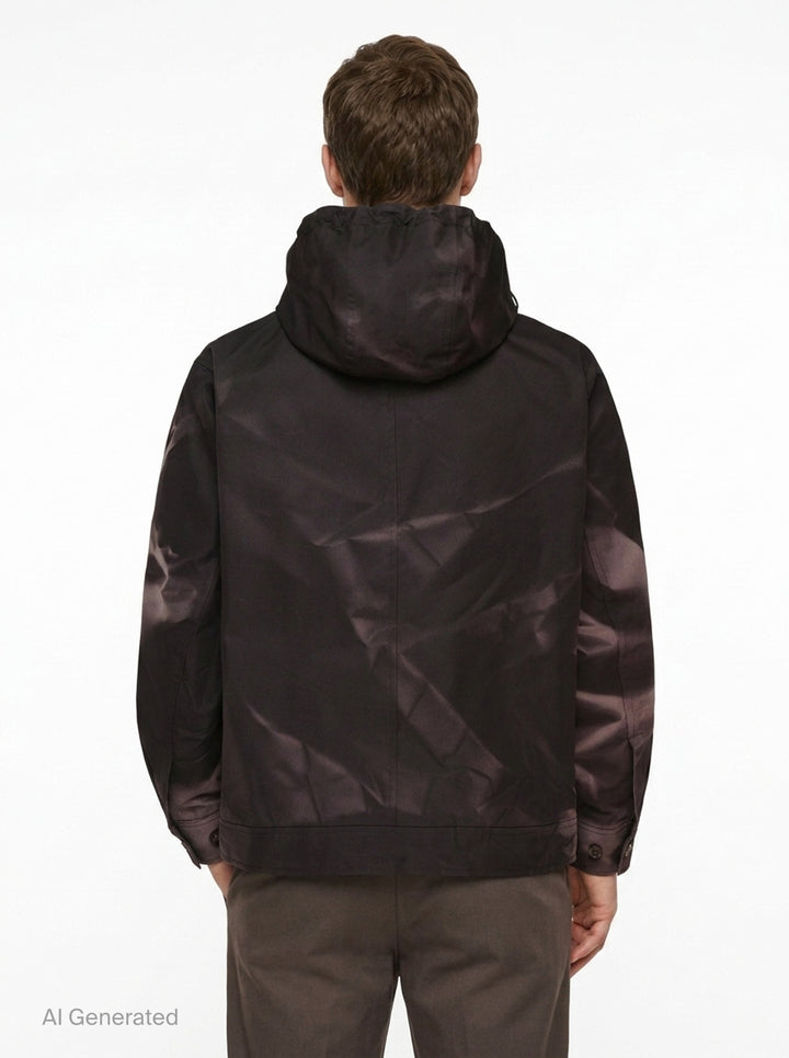 Sun-Bleached Asymmetric Front Blouson | JiyongKim | Club21 - back