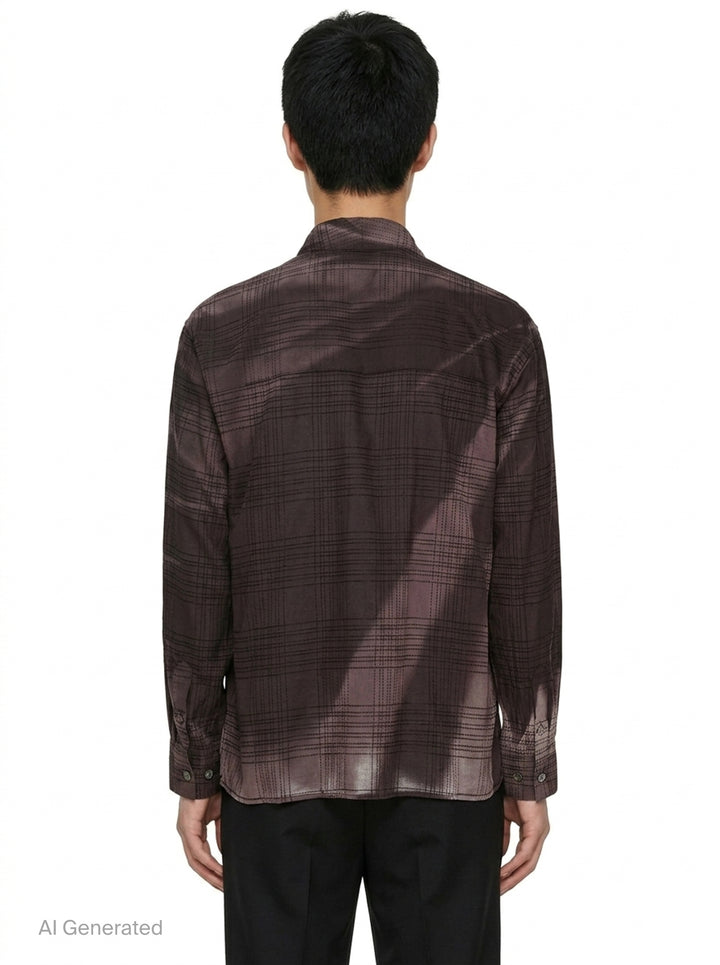 Sun-Bleached Drape Long Sleeve Shirt | JiyongKim | Club21 - back