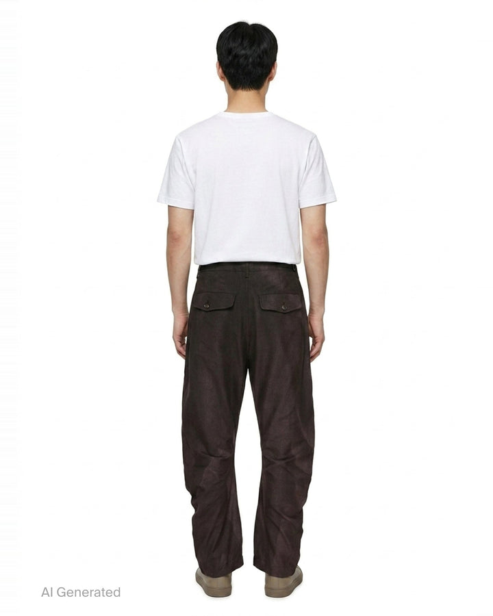 Sun-Bleached Twisted Trousers | JiyongKim | Club21 - back