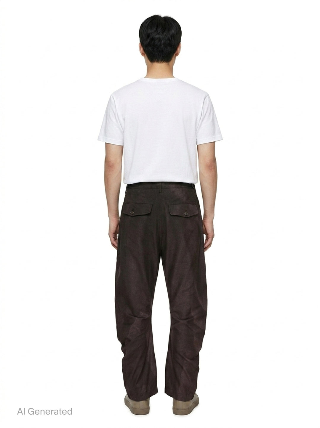 Sun-Bleached Twisted Trousers | JiyongKim | Club21 - back