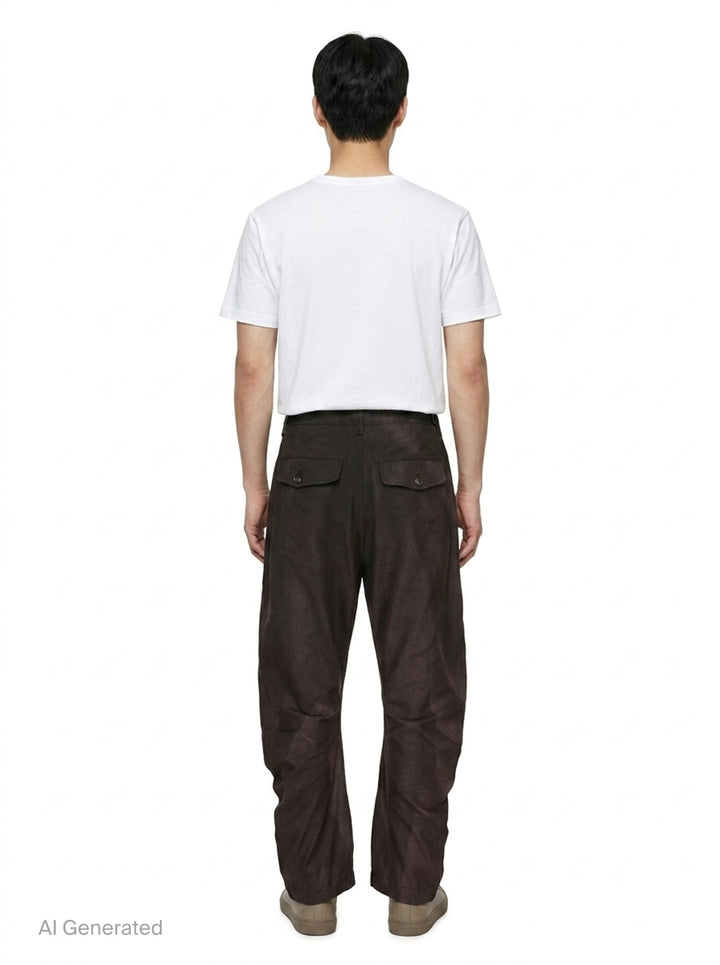 Sun-Bleached Twisted Trousers | JiyongKim | Club21 - back