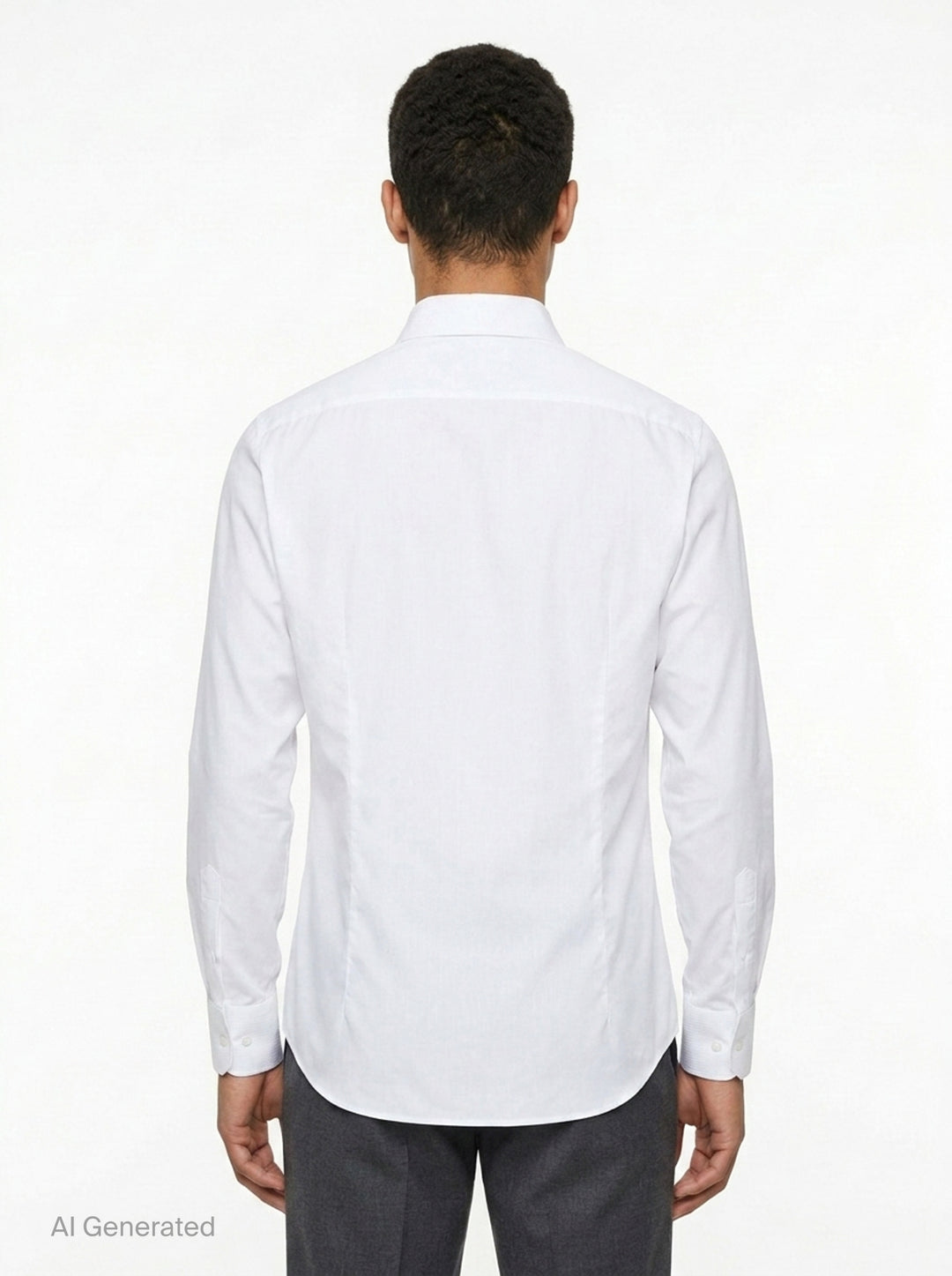 Long Sleeve Pleated Bib Shirt | Junya Watanabe | Club21 - back