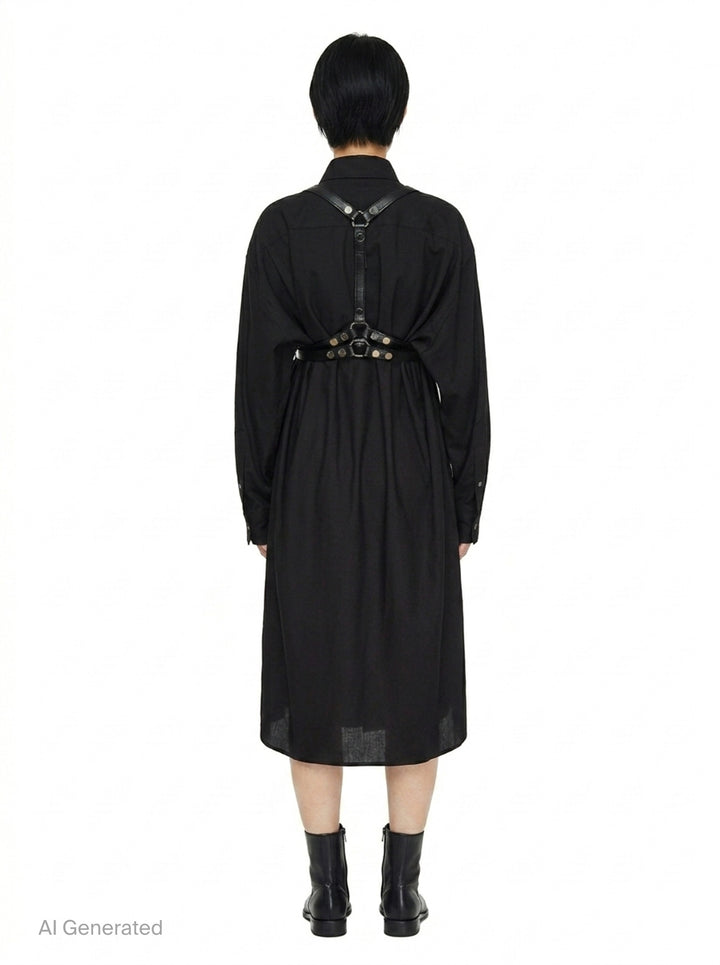 Oversized Shirt Dress With Harness | Junya Watanabe | Club21 - back