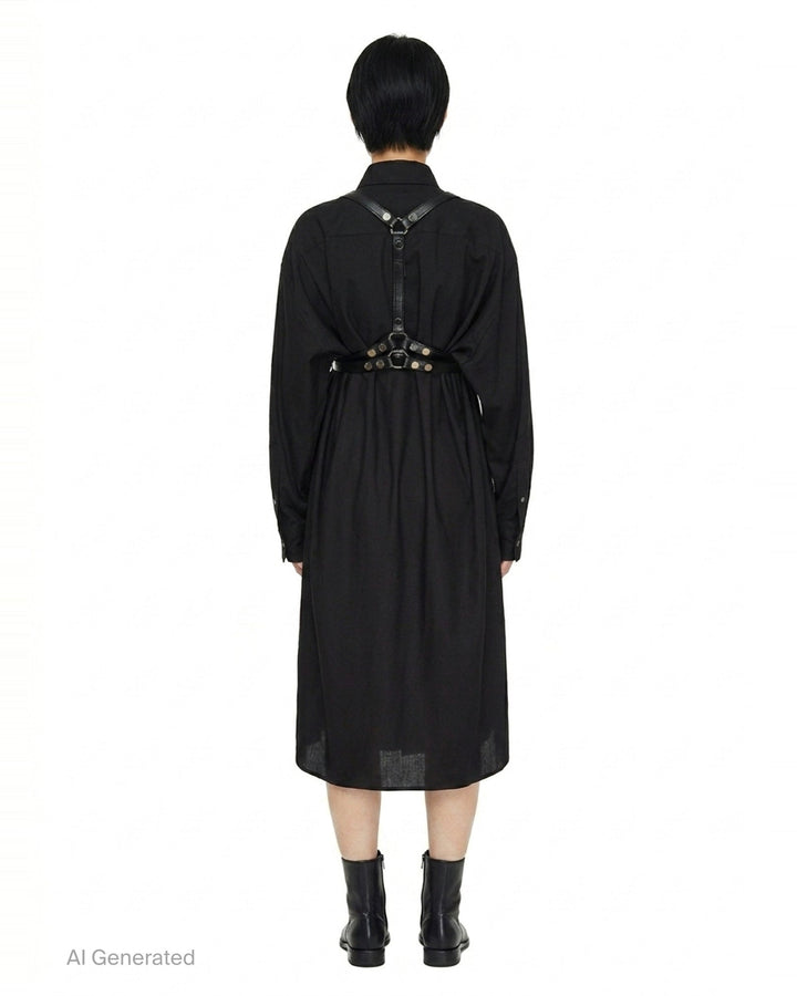 Oversized Shirt Dress With Harness | Junya Watanabe | Club21 - back