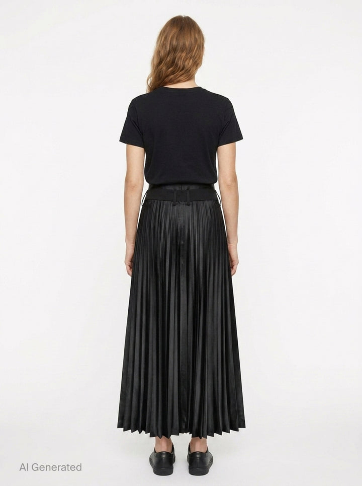 Pleated Wide-Leg Cropped Trousers | Junya Watanabe | Club21 - back