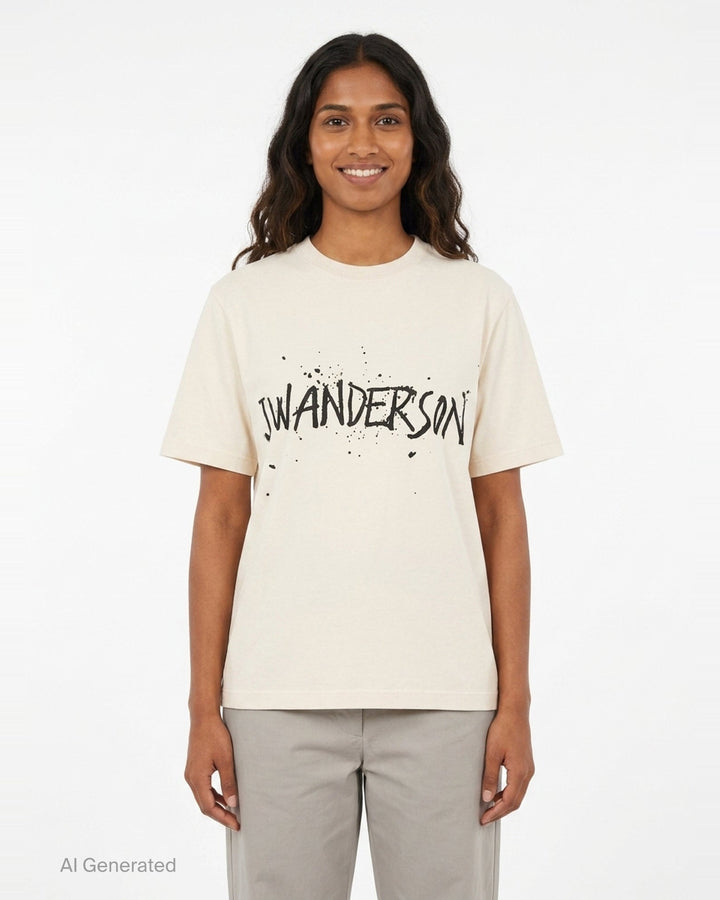 Circular Splatter Logo Tee | JW Anderson | Club21 - front