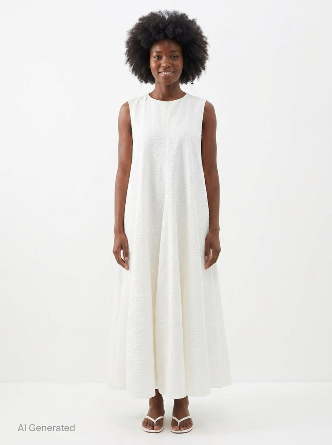 Cloqué Cotton Seersucker Dress | JW Anderson | Club21 - front