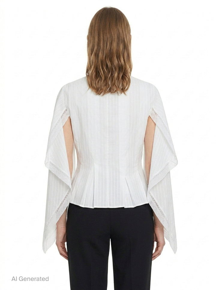 Draped Sleeve Woven Top | JW Anderson | Club21 - back
