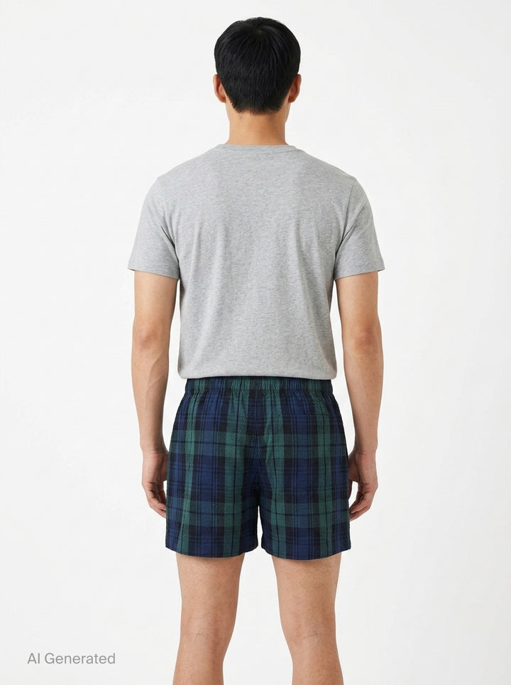 Drawstring Seersucker Shorts | JW Anderson | Club21 - back