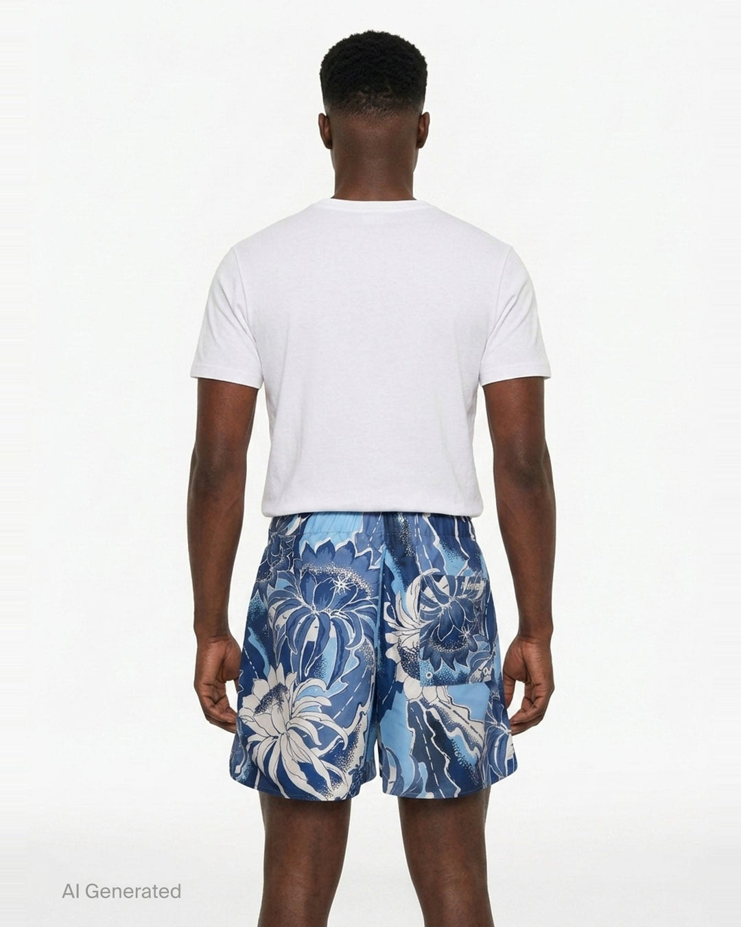 Hawaiian Print Swim Shorts | JW Anderson | Club21 - back