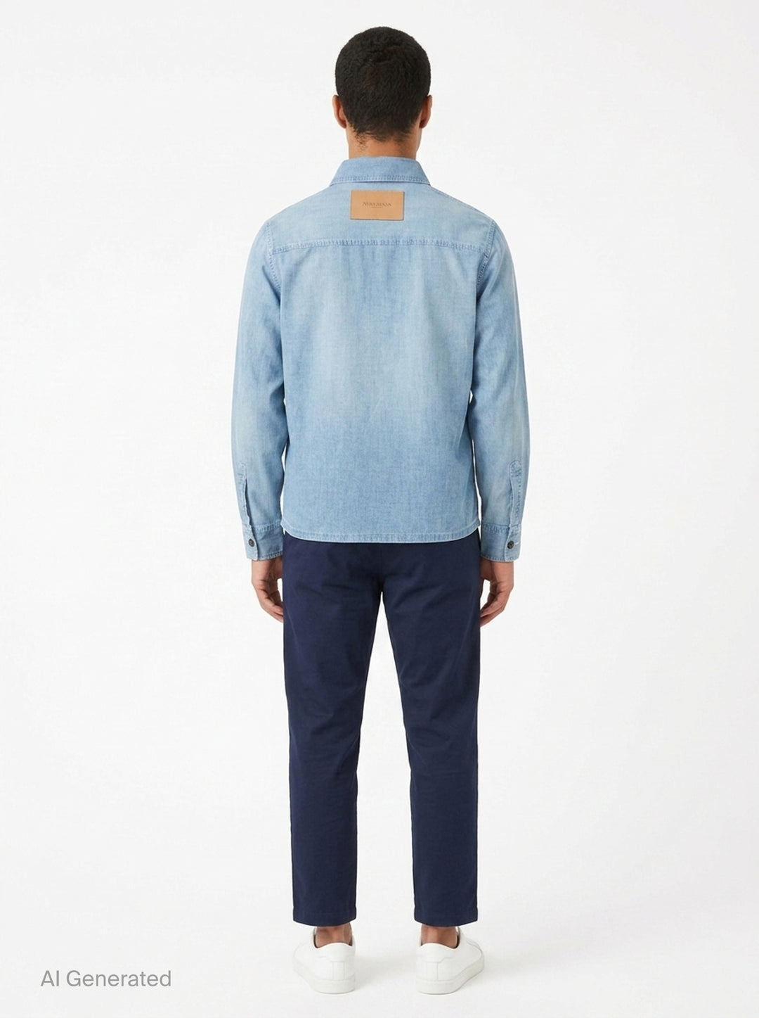 Slant Pocket Chambray Shirt | JW Anderson | Club21 - back