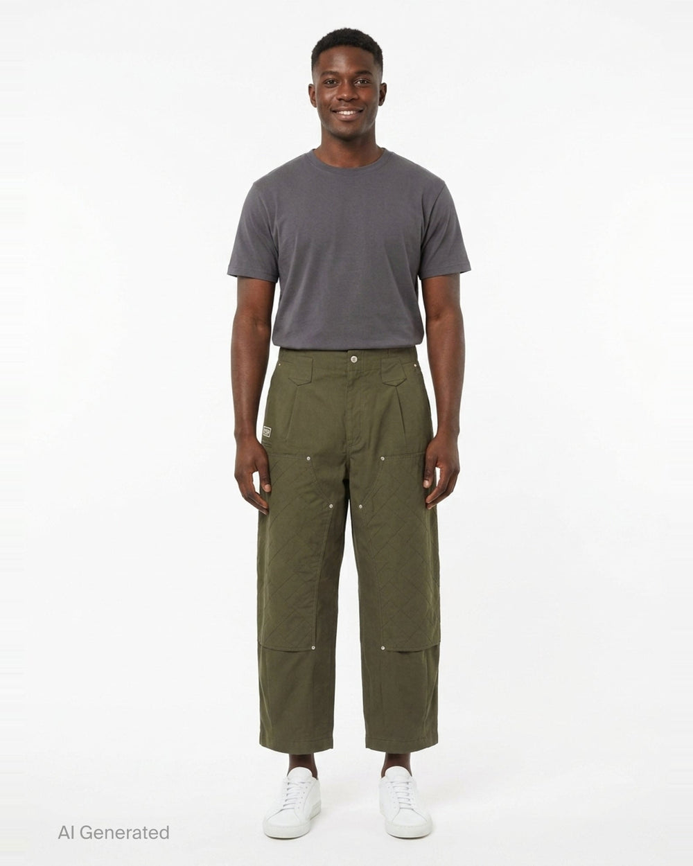 Weave Double Knee Pants | Kenzo | Club21 - front