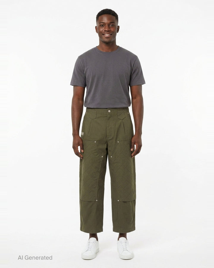 Weave Double Knee Pants | Kenzo | Club21 - front