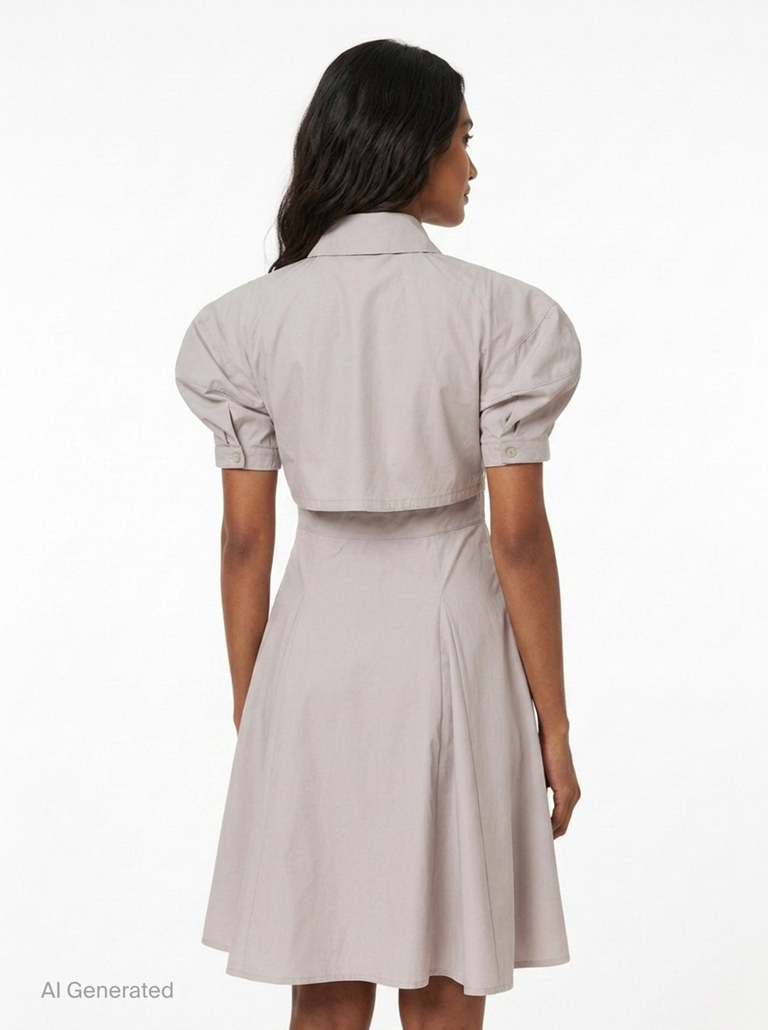 Button-Up Shirt Dress | Kumann YHJ | Club21 - back