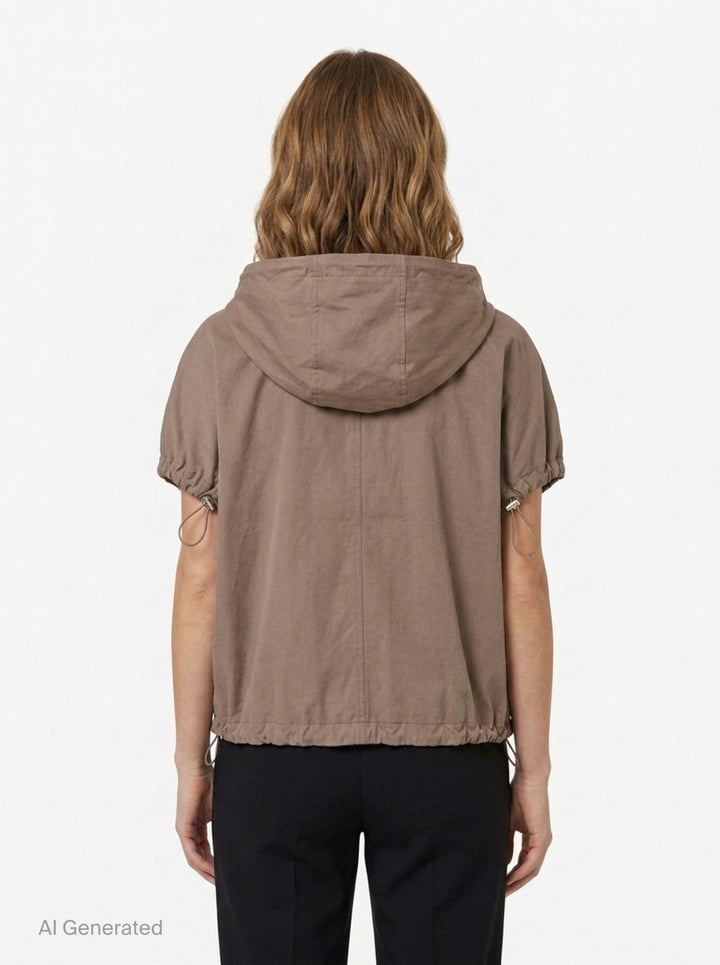 Drawstring Hooded Blouson | Kumann YHJ | Club21 - back