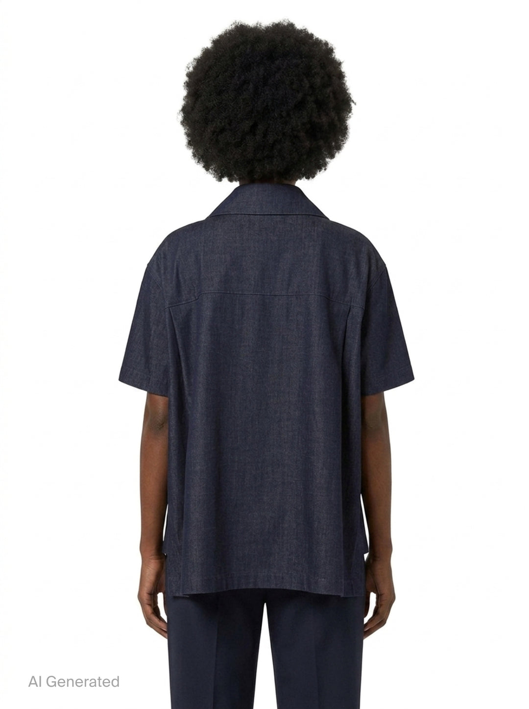 Navy Denim Blouson | Kumann YHJ | Club21 - back