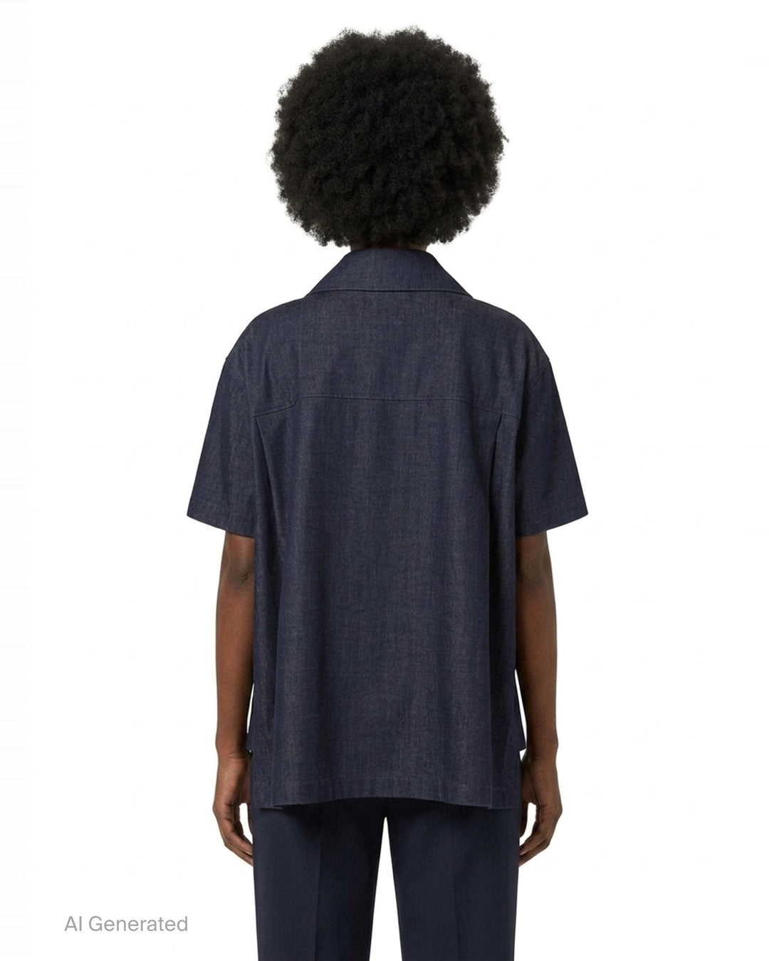 Navy Denim Blouson | Kumann YHJ | Club21 - back