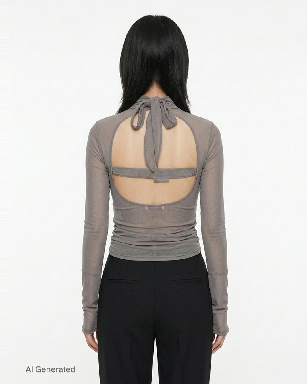 Ballerina Foulard Mesh Top | Lemaire | Club21 - back
