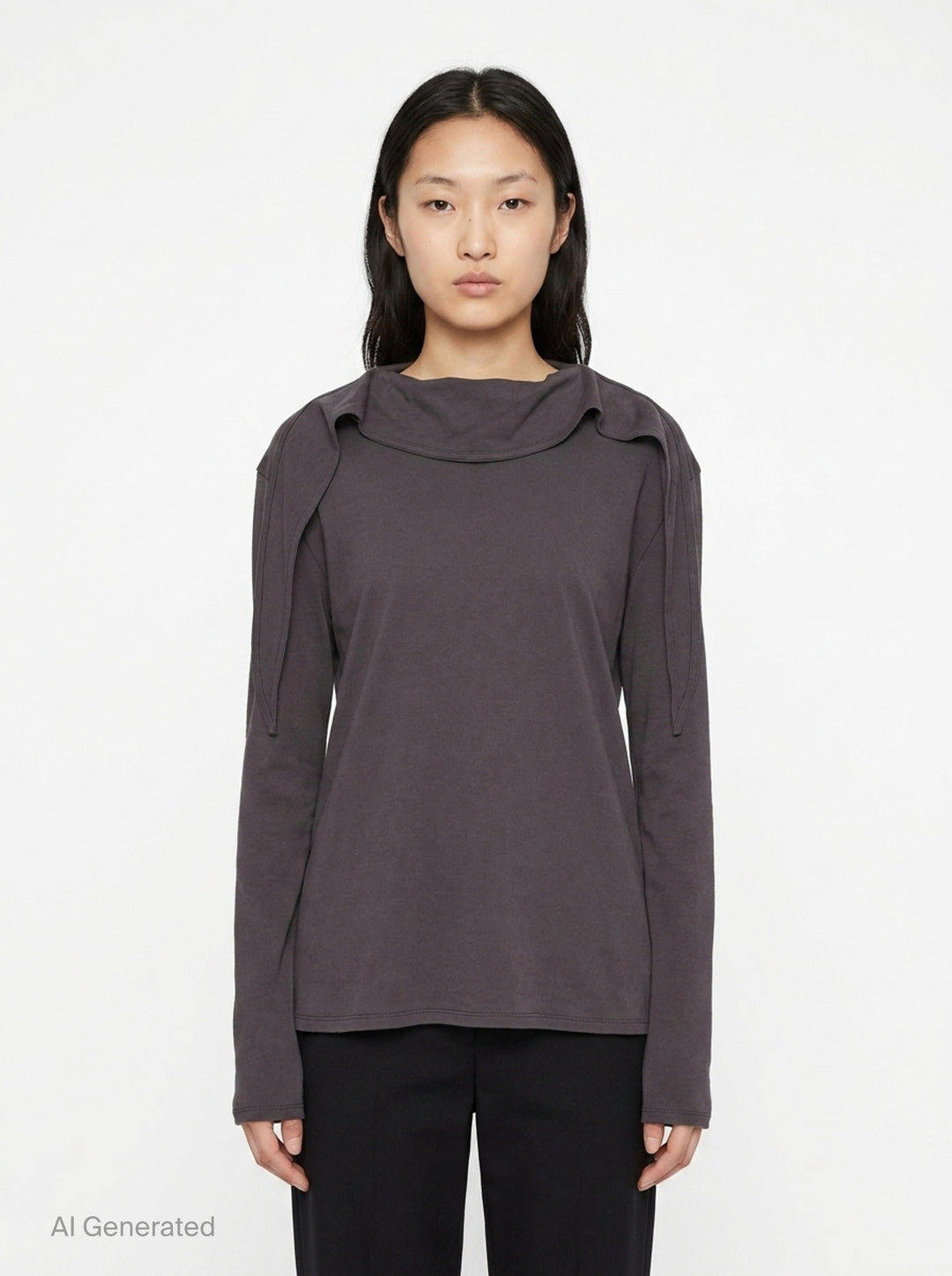 Long Sleeve Foulard Top | Lemaire | Club21 - front